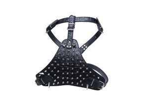 带狼牙钉宠物胸背 义乌众美宠物用品厂的创新设计与市场前景